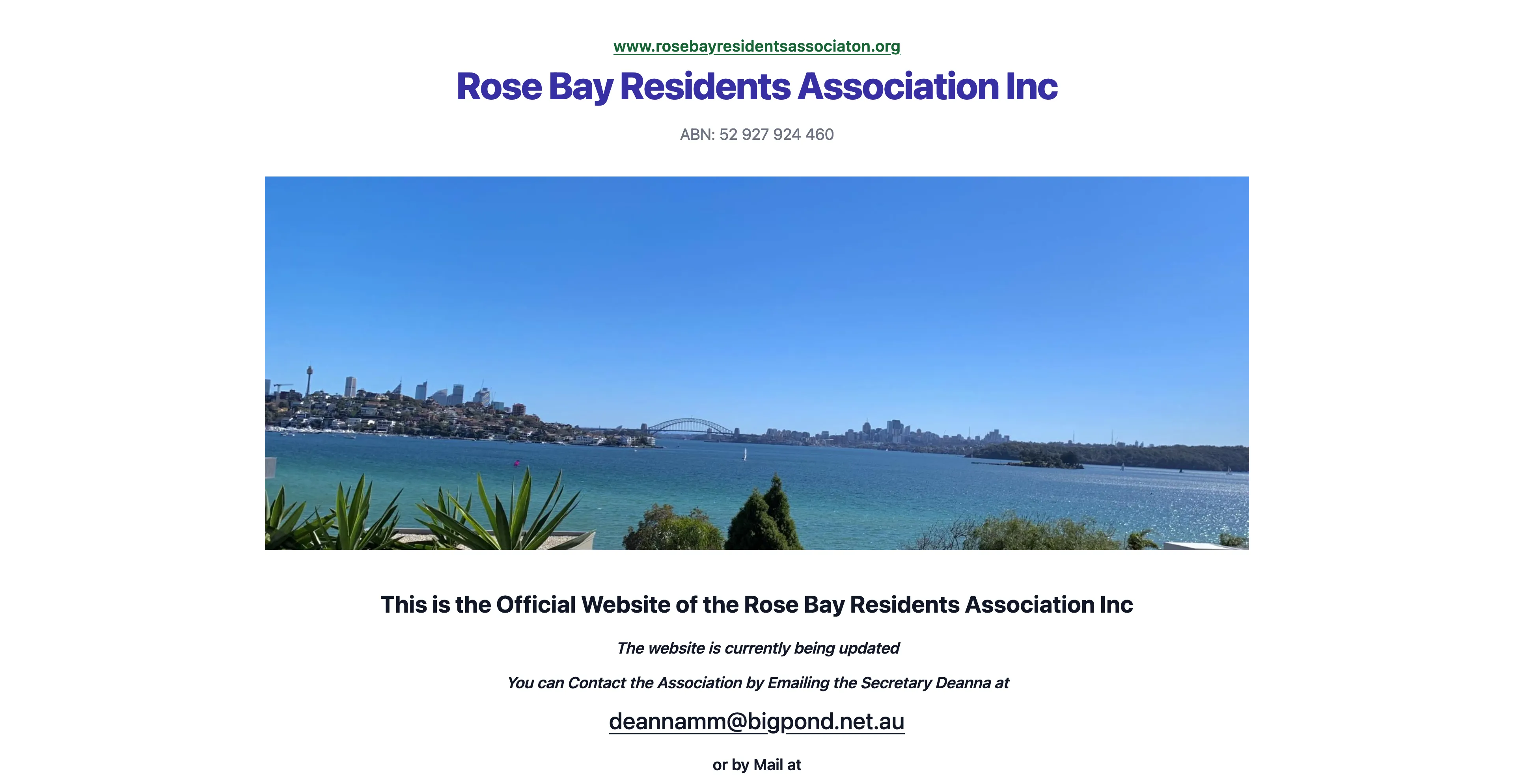 Rose Bay Residents Association